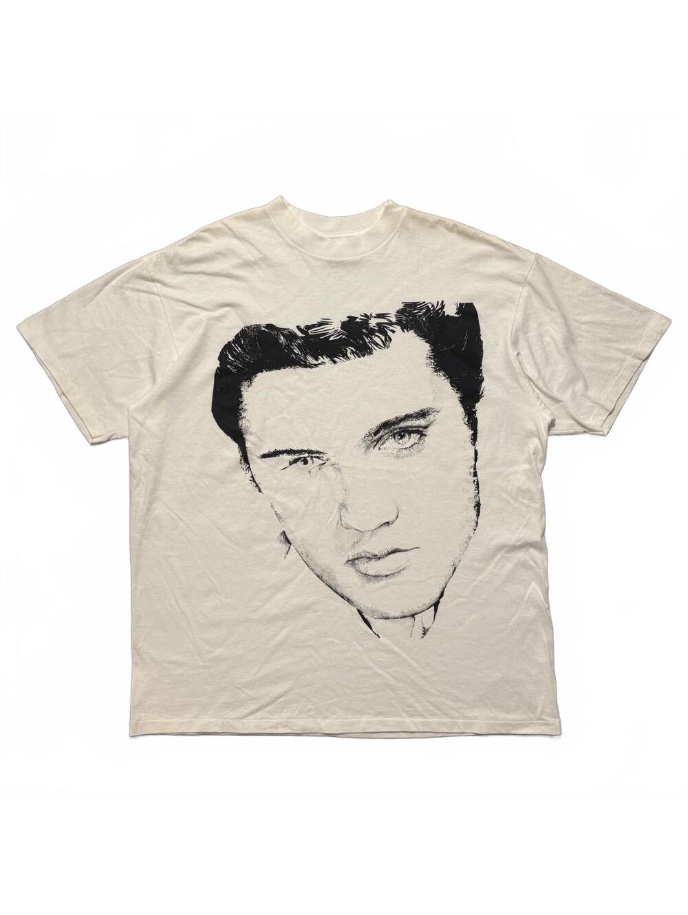 VTG 90's Elvis Presley Big Face Graphic T-Shirt Men's XL White